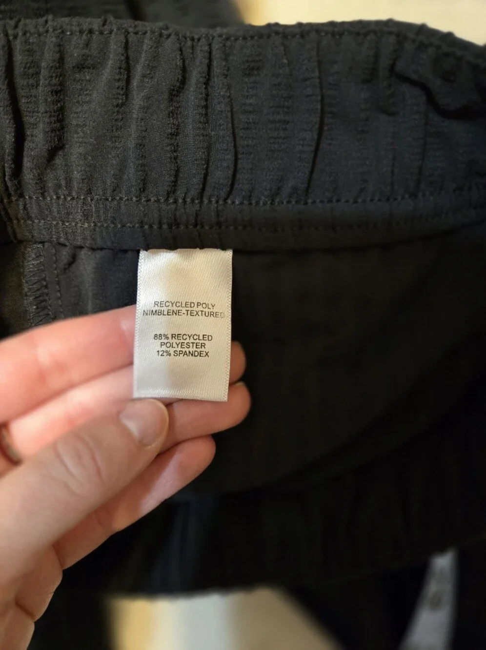 Titlenine Black Seersucker Casual Upf Pant